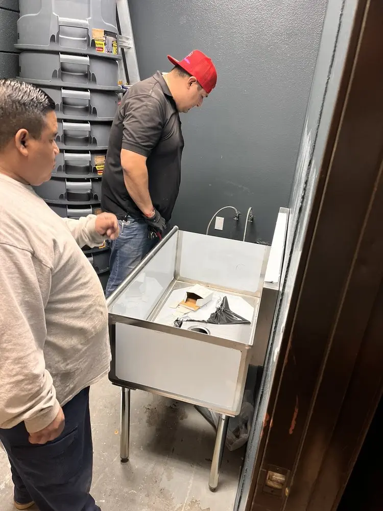 Commercial plumbing and sink installation in Danbury